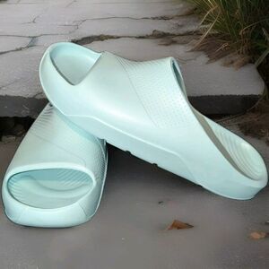 Jordan Slides Womens 10 Seafoam Green Post Orange Cosmic Clay Sandals FZ6511 800